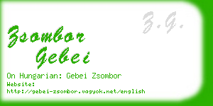 zsombor gebei business card